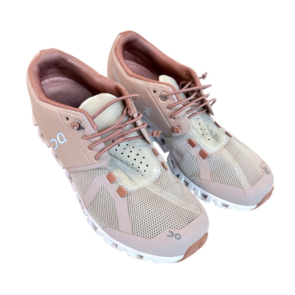 On Cloud 5 Running Shoes Womens 8 Rose Shell Lightweight Breathable 59.98902
